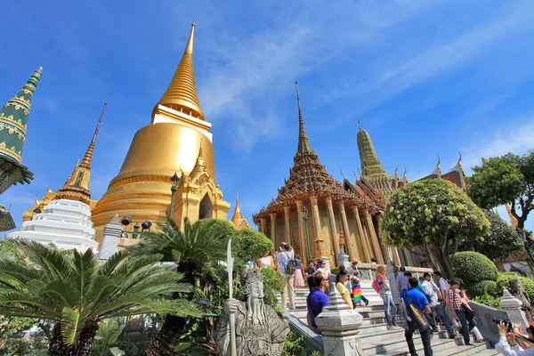 BANGKOK THAILAND - JAN 03 : Many people go to the Grand Palace