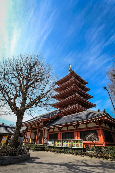 Pagoda in Asakusa temple Tokyo, Japan