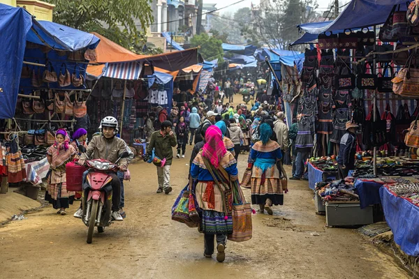 Bac Ha Sunday market during winter caters to Hmong people.