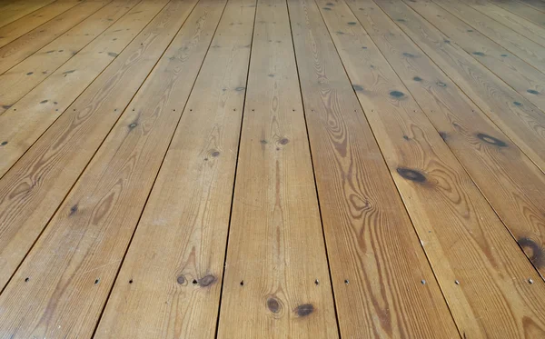 Brown wooden terrace floor