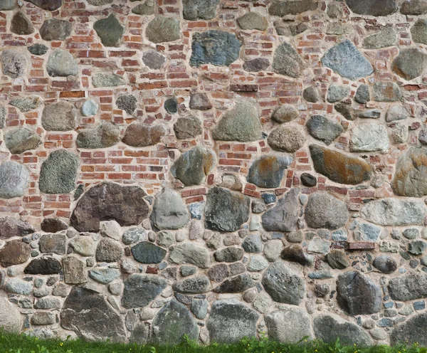 Hintergrund von zwei verschiedenen muster ziegel und stein wände ...