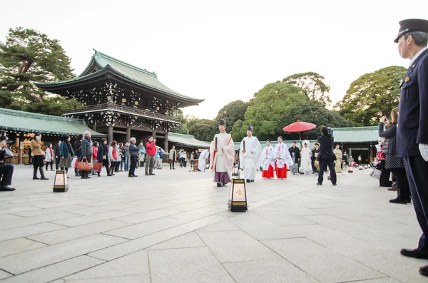TOKYO,JAPAN-NOV 20 :A Japanese wedding ceremony at Shrine