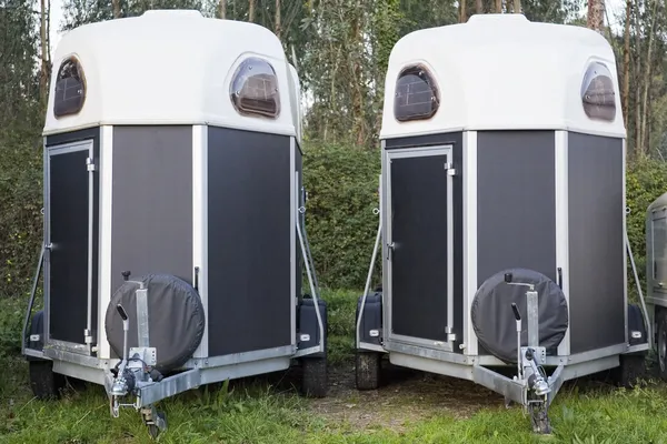 Twin horse trailers