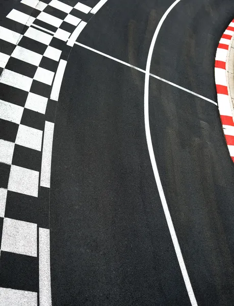 Car race asphalt on Monaco Grand Prix street circuit