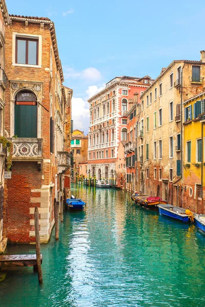 Venice cityscape, water canal and traditional buildings. Italy