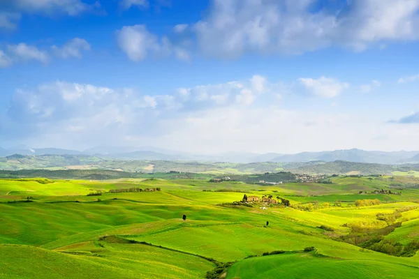 Tuscany, Rural Landscape near Volterra in spring, Italy.
