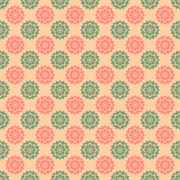 Pink & Green Floral Medallions
