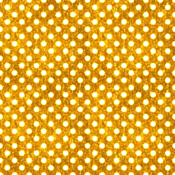 Seamless Gold & White Polka Dot