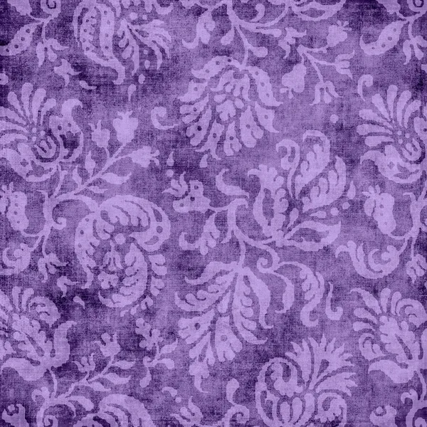 Vintage Purple Floral Tapestry
