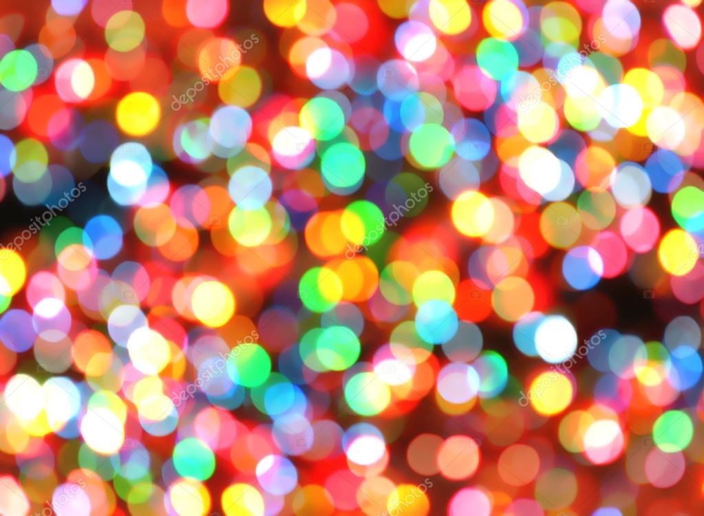 Bright Colorful Christmas Lights Background — Stock Photo