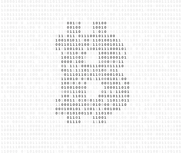 比特币符号二进制代码 - 图库矢量图像 iunewin