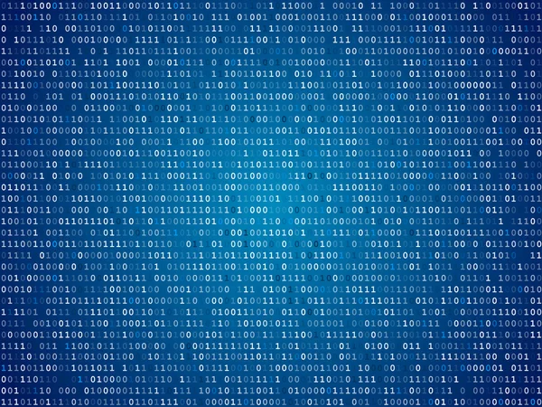 Blue screen binary code screen