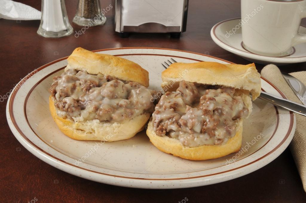 Chipped beef on toast — Stock Photo © MSPhotographic #30574559