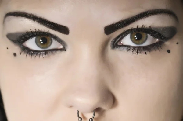 Female Eyes and nose ring