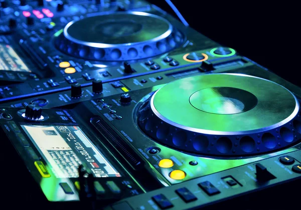 DJ CD player and mixer