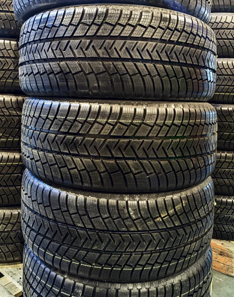 Stack of car tires — Stock Photo #12733123