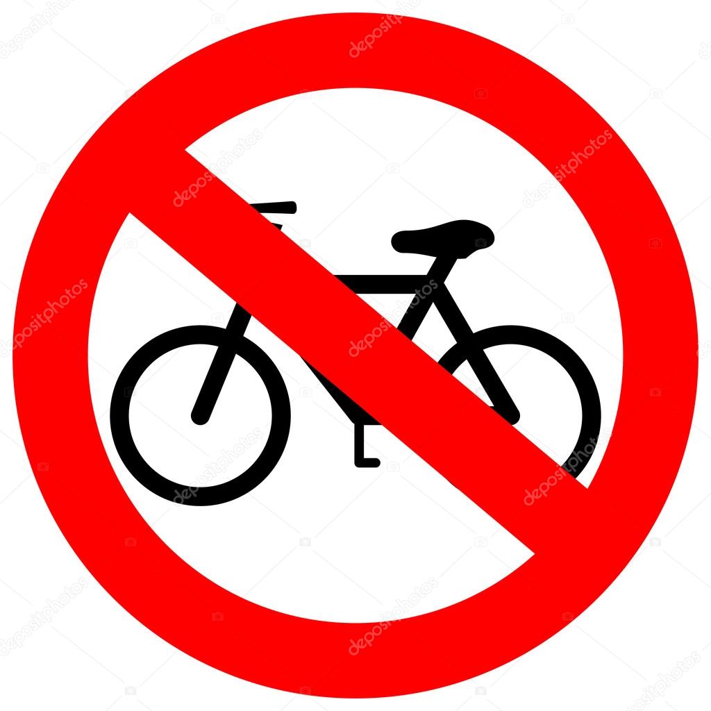 Vektor melden Sie kein Fahrrad — Stockvektor © Arcady