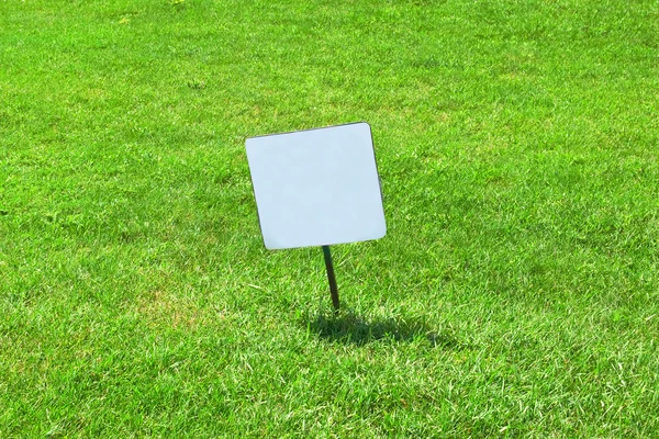 Sign on lawn
