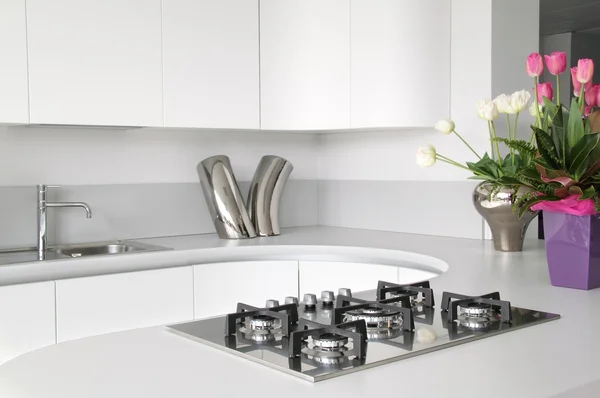 Modern and elegant white kitchen