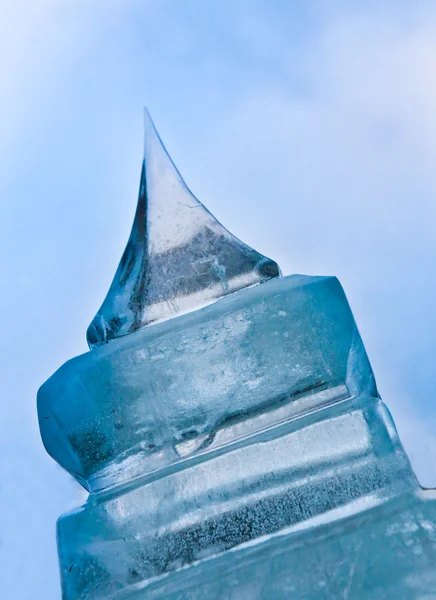 Ice tower with sharp top