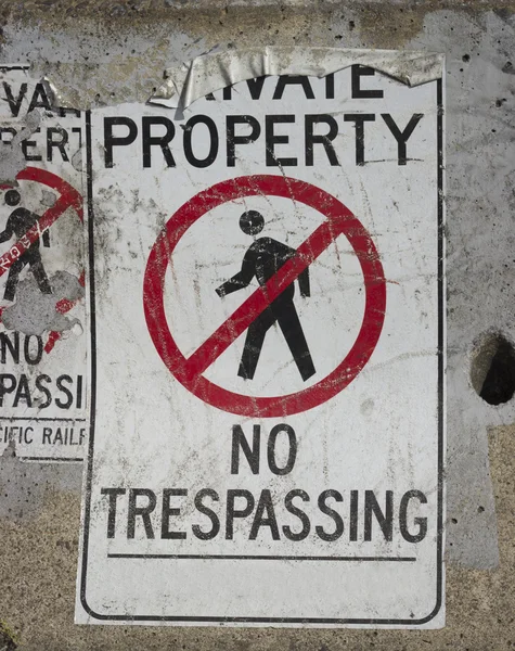 No trespassing background