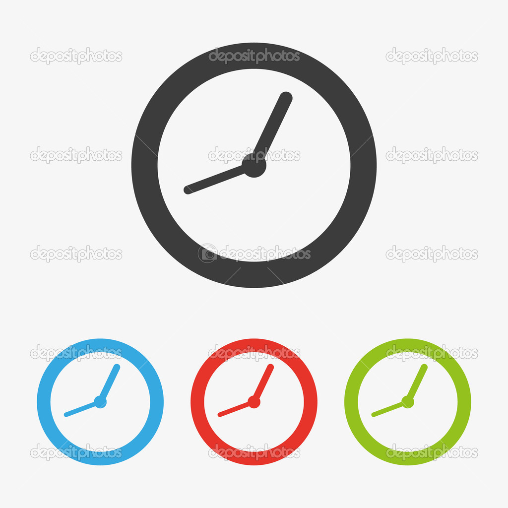 Icono de reloj símbolo — Vector de stock 51750357 — Depositphotos