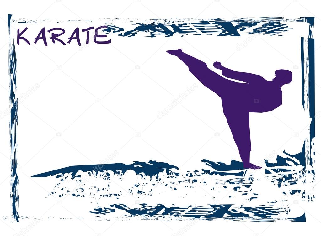 Karate Grunge poster — Stock Vector © JackyBrown #24677489