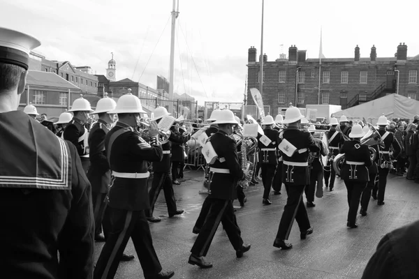 The royal marines marching band