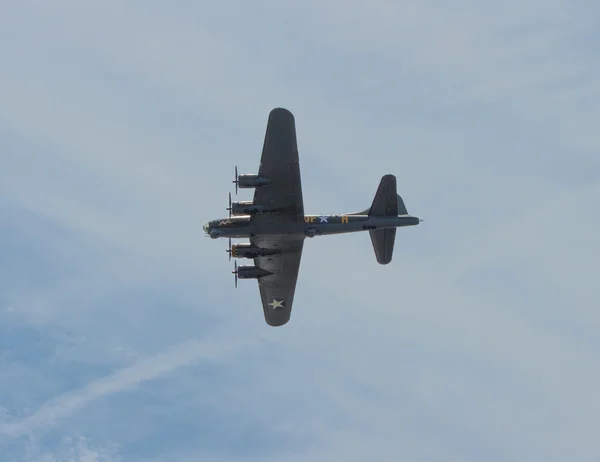 Flying Fortress bomber B-17 aircraft used by United States Army Air Forces USAAF in World War II and manufactured by Boeing