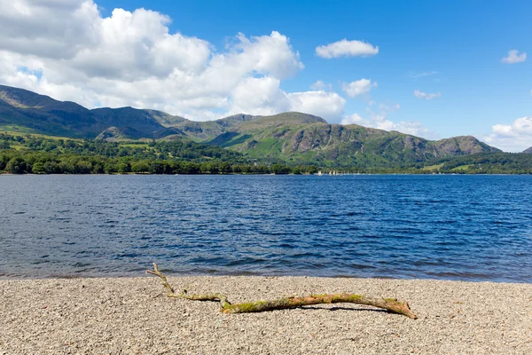 Coniston water Lake District National Park England uk on a beautiful sunny summer day popular tourist attraction