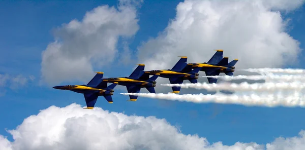 Blue Angels in the clouds