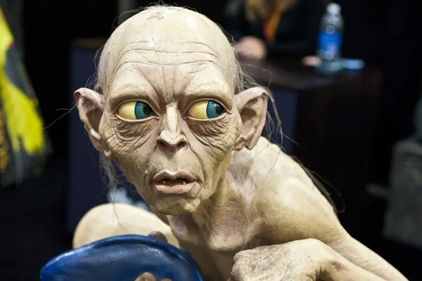 Closeup of a creature from the Lord of the rings