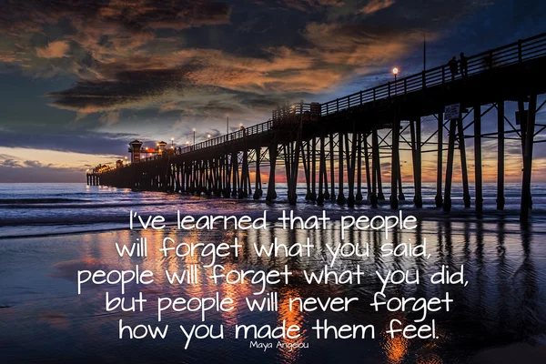 Oceanside Pier California with quote