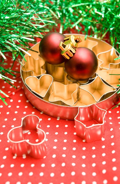 Pastry cutters and christmas balls