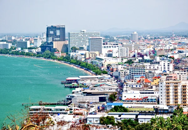 The Bird eye view of pattaya city, Thailand