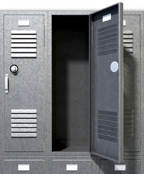 Grey School Lockers Perspective