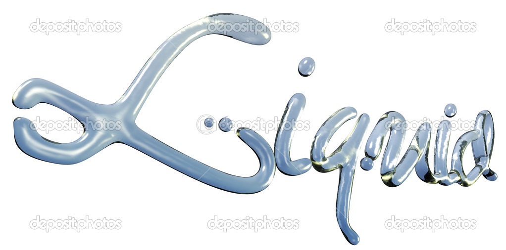 Liquid Word Letters — Stock Photo © albund 25379535