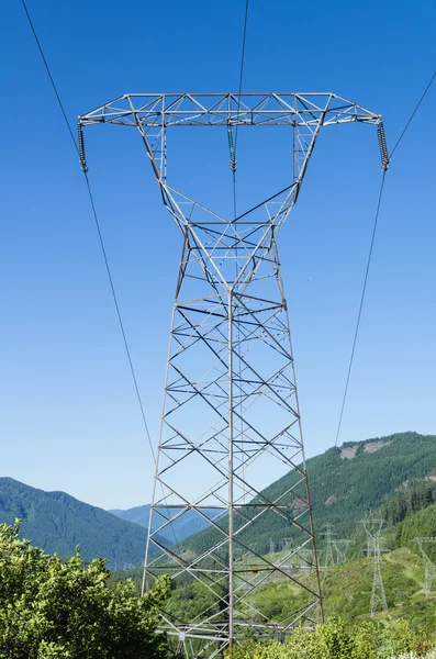 Electrical transmission tower to support power lines