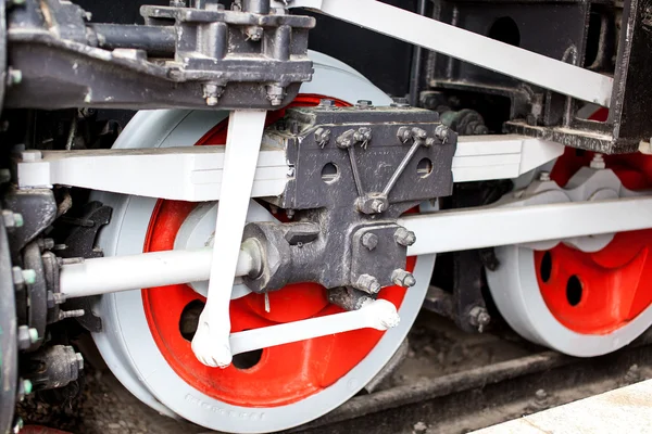 Old locomotive wheels