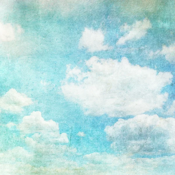 Retro image of cloudy sky