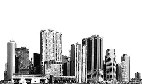 Cityscape - silhouettes of skyscrapers
