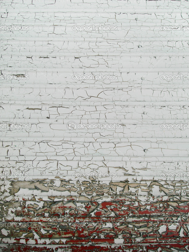 Oude gebarsten muur textuur: bruine en witte kleuren — stockfoto ...