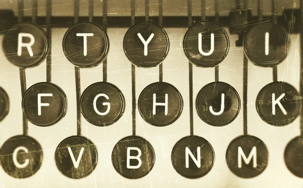 Close-up of an old typewriter