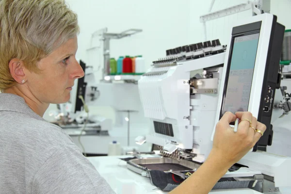 Woman working in a factory