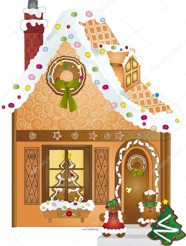 cute gingerbread house clipart - photo #39