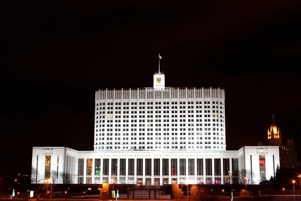 House of the Russian Government at night