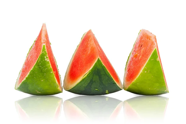 Three sliced Piece of fresh Watermelon