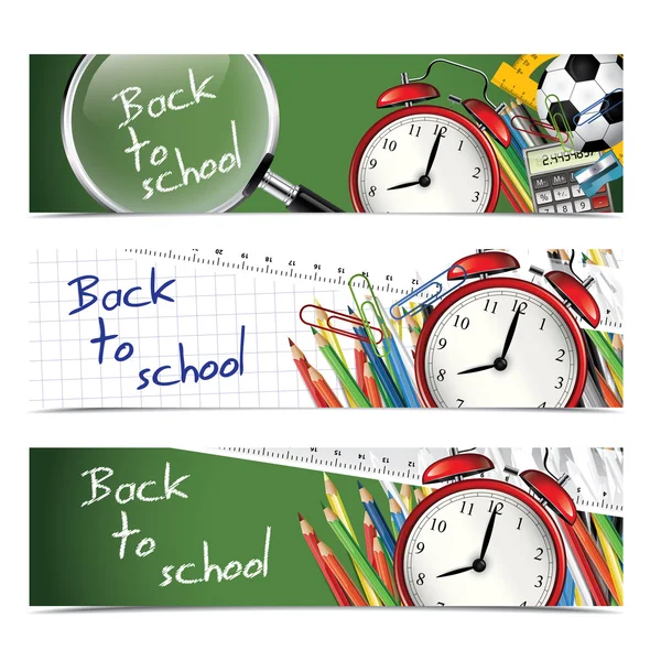 Back to school - vertical banners