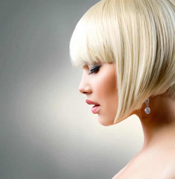 Beautiful Model with Short Blond hair
