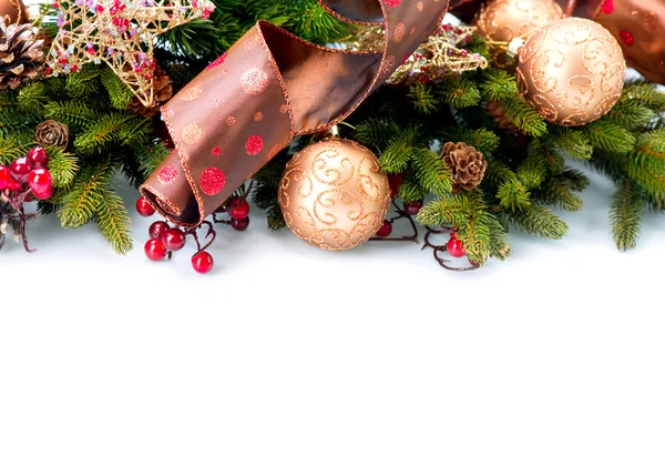 Christmas. New Year Decorations Isolated on White Background